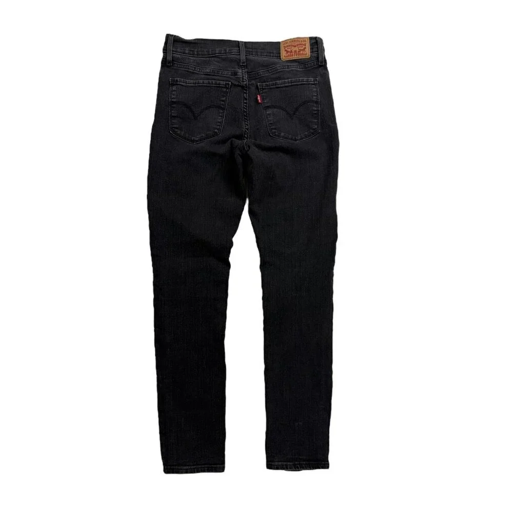 Levi’s 711 Skinny Jeans Women’s Black Wash – Size W27 L28 (US 4) - Picture 2 of 15